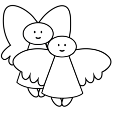 Brother and Sister Baby Angels