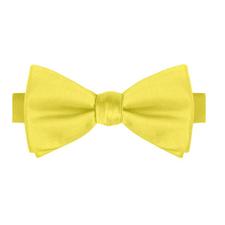 Sunflower Yellow Satin Bowtie