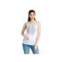 Blue Jazzy Sleeveless Paisley Cotton Chikankari Embroidered Women's Tops Online Extra Large