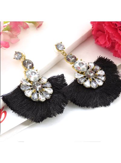 Black Gold Plated Floral Th...