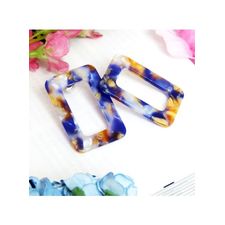 Stunning Turtoise Shell Square Resin Fashion Earrings For Womens