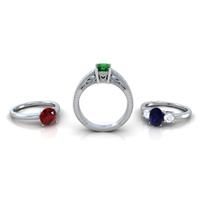 Emerald Solitaire Ring (1.01cts)