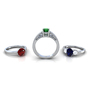 Emerald Solitaire Ring (1.0...