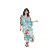 Women Digital Printed Resort Wear Plus Size Caftan Dress Dashiki Hippie Boho Baggy Kaftan Maxi Dress