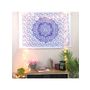 Purple Cotton Printed Lotus Mandala Wall Hanging Poster Online