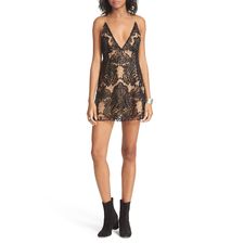  Night Shimmer Mini Dress