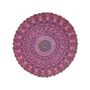 Purple Boho Round Mandala Throw Beach Roundie Picnic Throw Blanket Beach Towels Yoga Mat Throw Tapestry 72