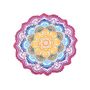 Multicolor Star Mandala Beach Towel Picnic Roundie Yoga Mat Throw Blanket