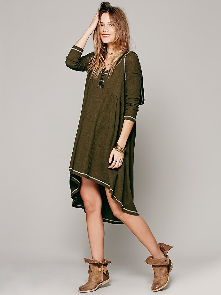 Free People Comfy Hooded Dress 