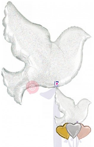 Pearl White Dove Jumbo Ball...