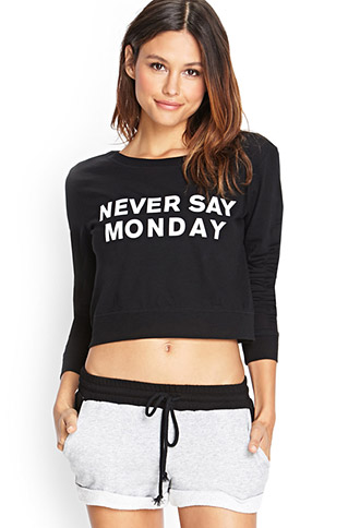 Never Say Monday PJ Top | FOREVER21