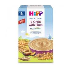 Hipp Milk Cereal 5 Grain Milk Cereal with Plum & PRAEBIOTIK (250g) 6 months+