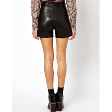 Image 2 of ASOS Reclaimed Vintage Leather Shorts