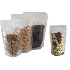 Clear bags - stand up pouch with push to lock zipper available in various sizes The Pouch Shop Melbourne Australia