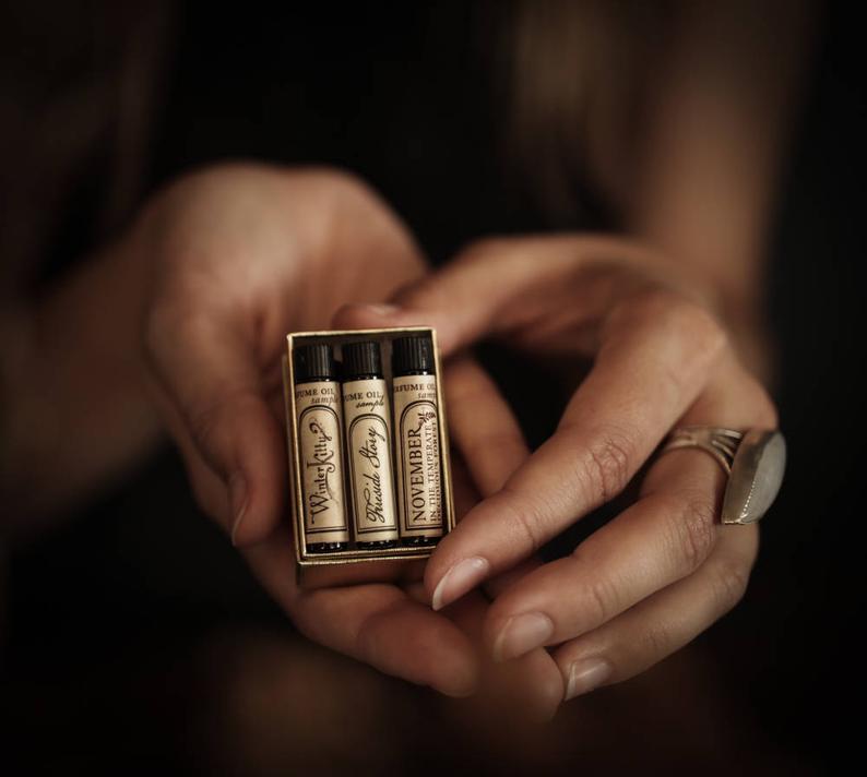 Natural Perfume Oil  Samples  Choose 3  For Strange Women image 0