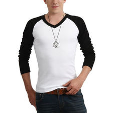Amazon.com: Doublju Mens Casual Long Sleeve Raglan Baseball Round Neck T-shirts: Clothing