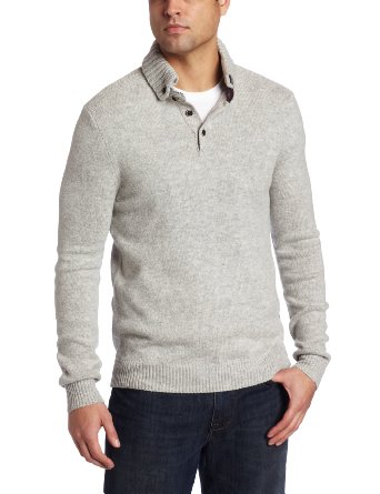 Amazon.com: Ted Baker Men's Wasup Sweater with Contrast Elbow Patches, Grey Marl, 5: Clothing