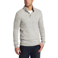 Amazon.com: Ted Baker Men's Wasup Sweater with Contrast Elbow Patches, Grey Marl, 5: Clothing