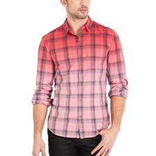 Amazon.com: GUESS Harold Dip-Dye Shirt in Dillon Slim-Fit: Clothing