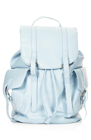 Topshop Faux Leather Backpa...