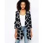 River Island Grid Print Duster Coat