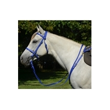 blue ENGLISH CONVERT-A-BRIDLE made from BETA BIOTHANE (Solid Colored)
