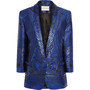 Mary KatrantzouMidnight metallic jacquard jacket