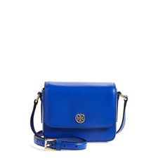 Tory Burch 'Mini Robinson' Saffiano Leather Crossbody Flap Bag | Nordstrom
