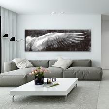 HQ Canvas Print Angel Wings Vintage Wall Posters And Prints Black And White