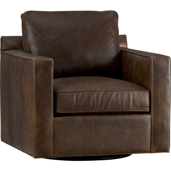 Davis Leather Swivel Chair