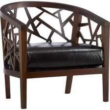 Ankara Chair with Leather Cushion