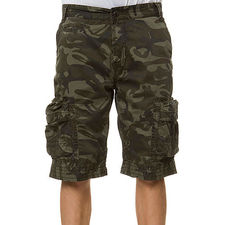 The Camo Cargo Shorts in Swirl Olive