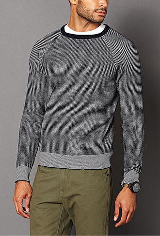Striped Raglan Sweater | 21 MEN