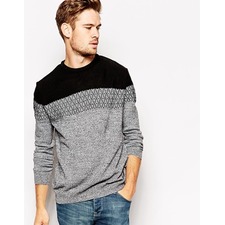 River Island Sweater In Geo Color Block