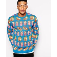 ASOS Sweater with Food Design