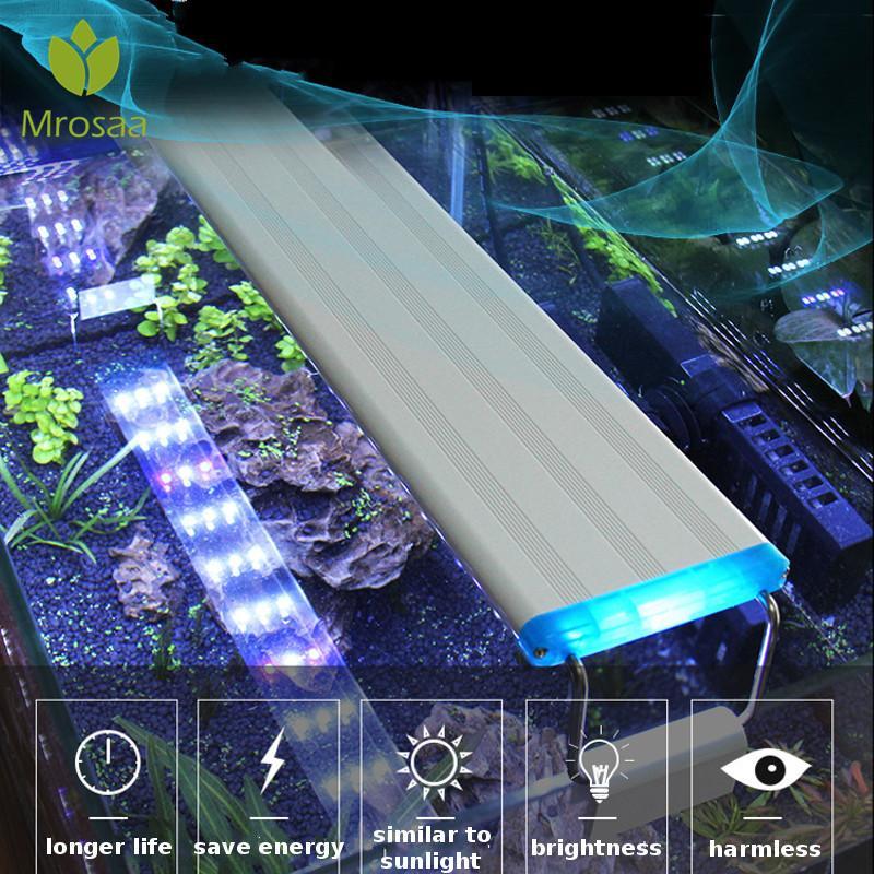 Super Slim LEDs Aquarium Lighting Aquatic Plant Light 18-75CM Extensible