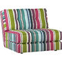 botao stripe armless sectional chair