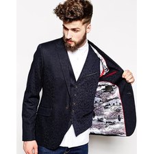 Ted Baker Blazer In Jacquard