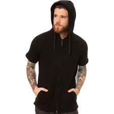 The Tyson Zip Up Hoody in Black