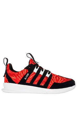 adidas The SL Loop Runner Sneaker in Solar Red, Black, & Core White