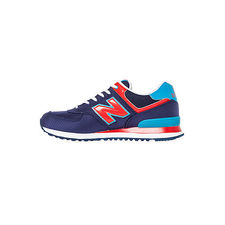 New Balance - The Passport 574 Sneaker in Blue & Red