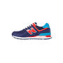 New Balance - The Passport 574 Sneaker in Blue & Red