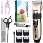 Dog Shaver Clippers Low Noise Rechargeable Cordless Electric Quiet Hair Clipper Grooming Kit Set