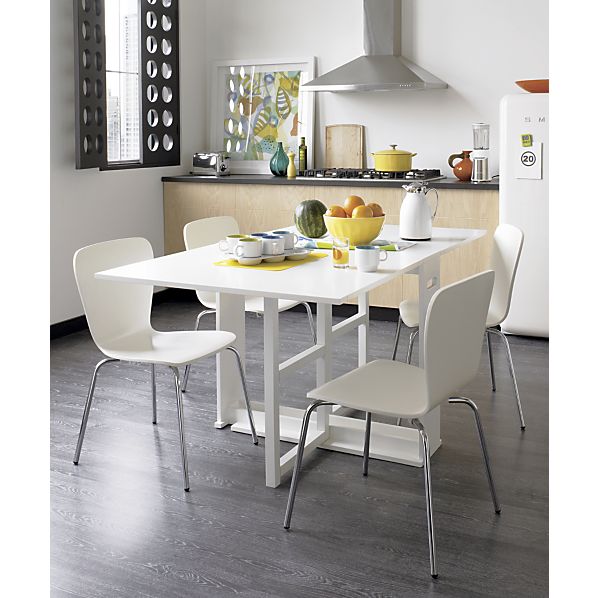 span white gateleg dining table