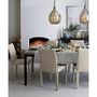 Concrete Top/ Natural Dark Steel Base Parsons Dining Tables | Crate and Barrel