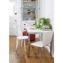 White Top/ Stainless Steel Base Parsons Dining Tables | Crate and Barrel