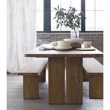Dakota 51" Bench in Dining Benches | Crate and Barrel