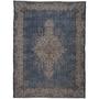8'3" X 10'12" Vintage Oversized Blue Turkish Oushak Rug