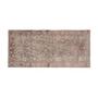 Distressed Turkish Karapinar Runner Rug With Floral Pattern 3'8" X 8'1"