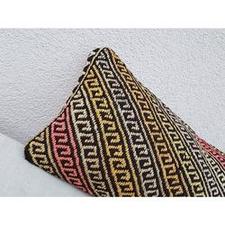 Rustic Kilim Throw Pillow Cover , Wool Mini Cushion Turkish Kelim Kissen 10''x20